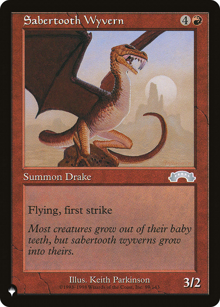 Sabertooth Wyvern [The List] | Odin's Place