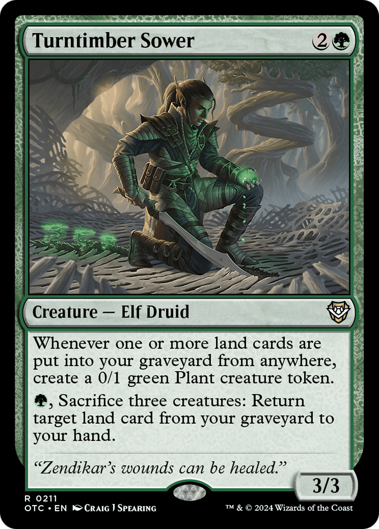Turntimber Sower [Outlaws of Thunder Junction Commander] | Odin's Place