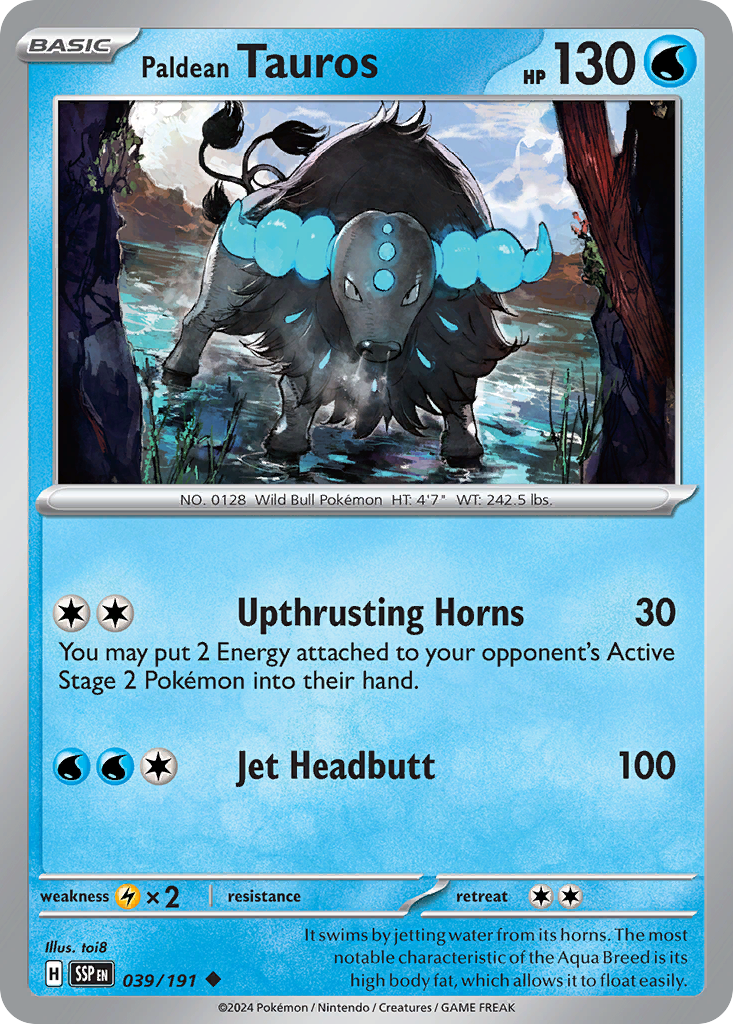 Paldean Tauros (039/191) [Scarlet & Violet: Surging Sparks] | Odin's Place
