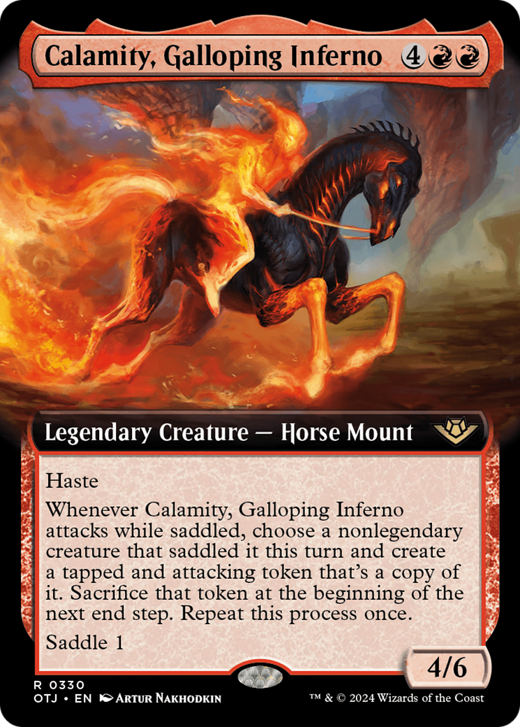 Calamity, Galloping Inferno (Extended Art) [Outlaws of Thunder Junction] | Odin's Place