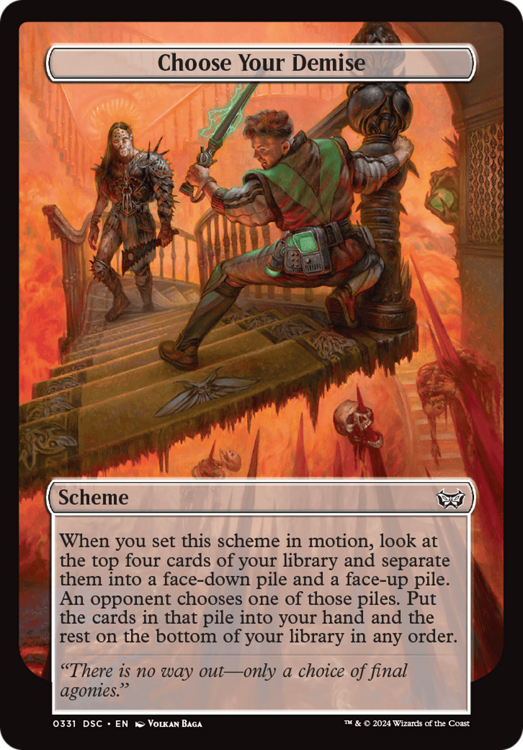 Choose Your Demise (Full Art) [Duskmourn: Archenemy] | Odin's Place