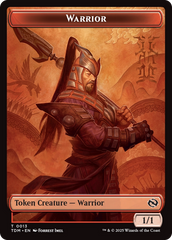 Goblin // Warrior Double-Sided Token [Tarkir: Dragonstorm Tokens] | Odin's Place