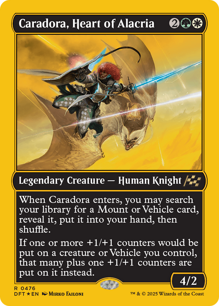 Caradora, Heart of Alacria (First-Place Foil) [Aetherdrift] | Odin's Place