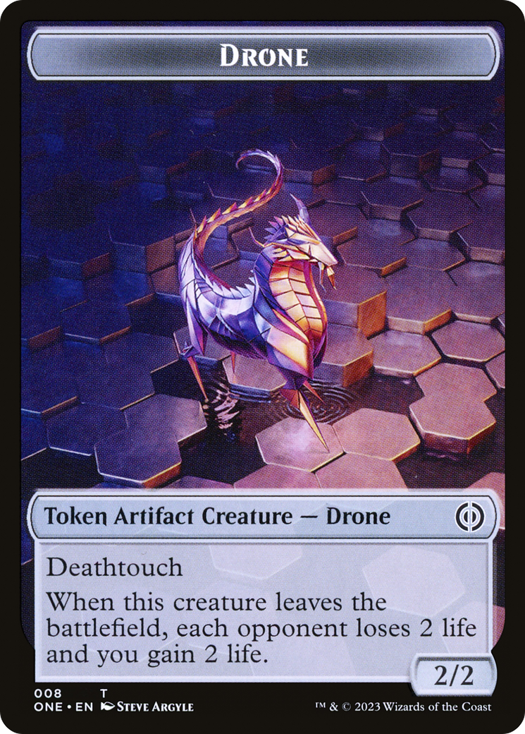 Phyrexian Goblin // Drone Double-Sided Token [Phyrexia: All Will Be One Tokens] | Odin's Place