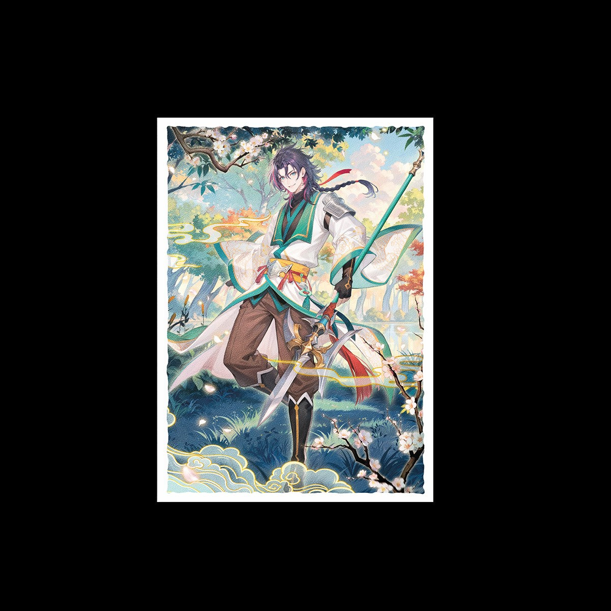 Dragon Shields: (100) Matte Art - Grand Archive - Jin, Fate Defiant | Odin's Place