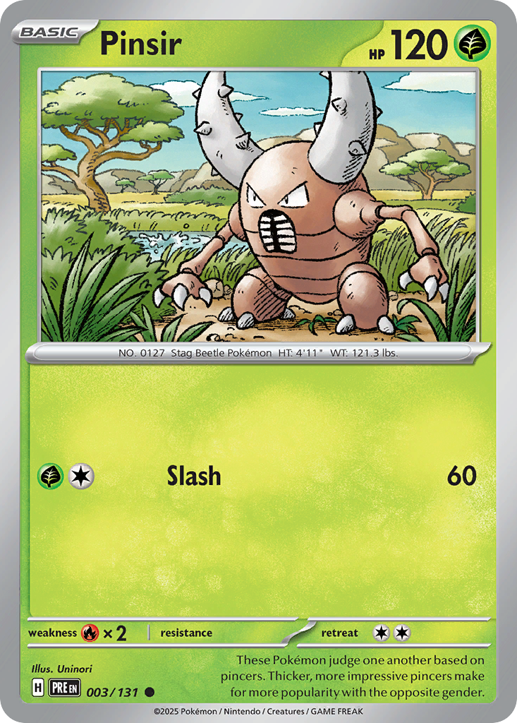 Pinsir (003/131) (Master Ball Pattern) [Scarlet & Violet: Prismatic Evolutions] | Odin's Place