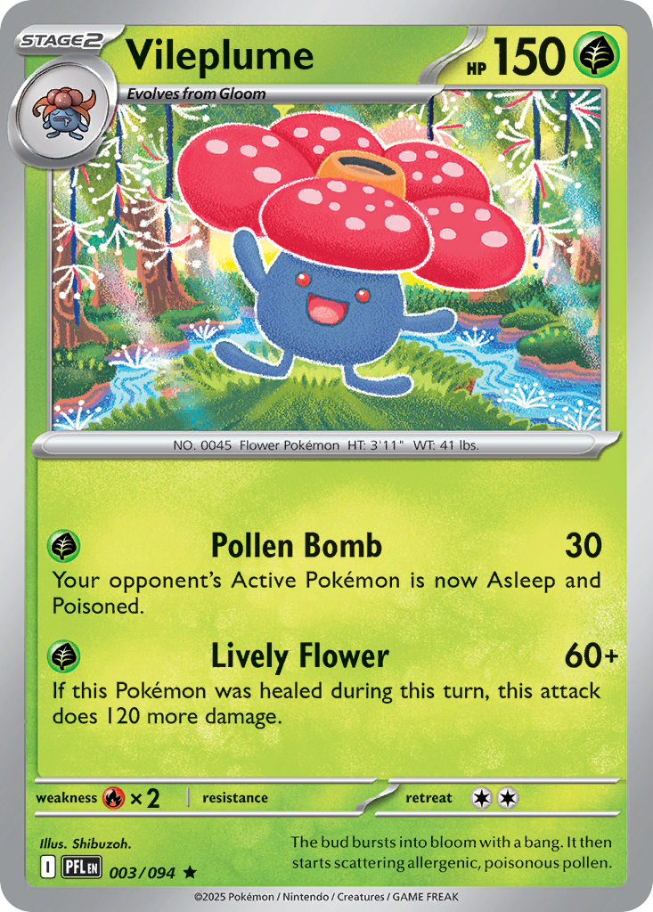 Vileplume (003/094) [Mega Evolution: Phantasmal Flames] | Odin's Place