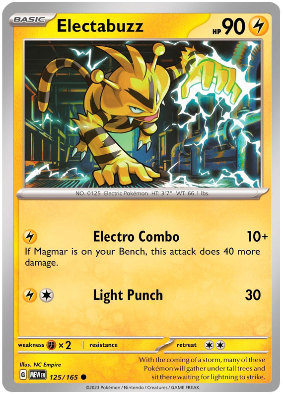 Electabuzz (125/165) [Scarlet & Violet 151] | Odin's Place