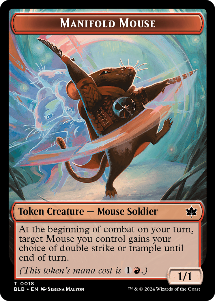 Manifold Mouse Token [Bloomburrow Tokens] | Odin's Place