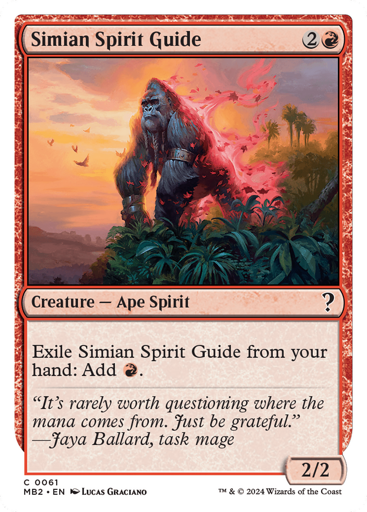 Simian Spirit Guide (White Border) [Mystery Booster 2] | Odin's Place