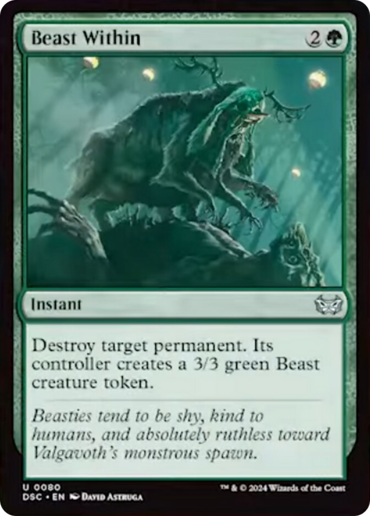 Beast Within [Duskmourn: House of Horror Commander] | Odin's Place