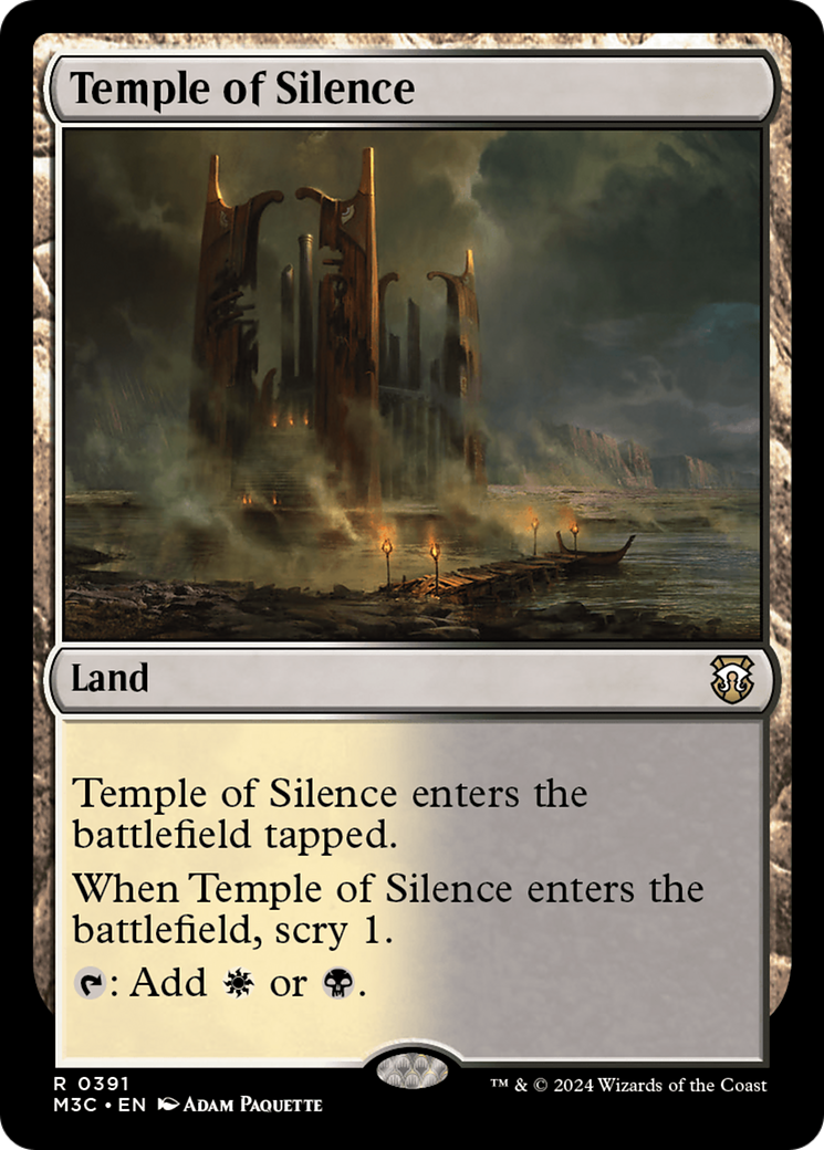 Temple of Silence (Ripple Foil) [Modern Horizons 3 Commander] | Odin's Place