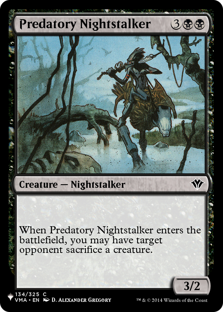 Predatory Nightstalker [The List] | Odin's Place