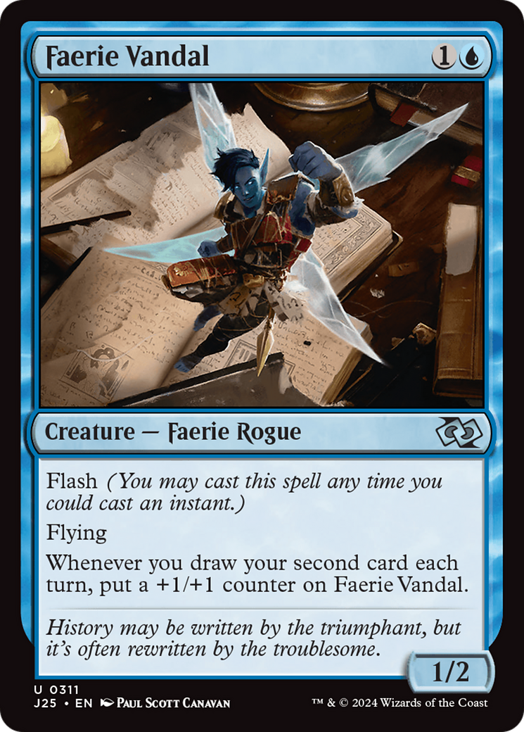 Faerie Vandal [Foundations Jumpstart] | Odin's Place
