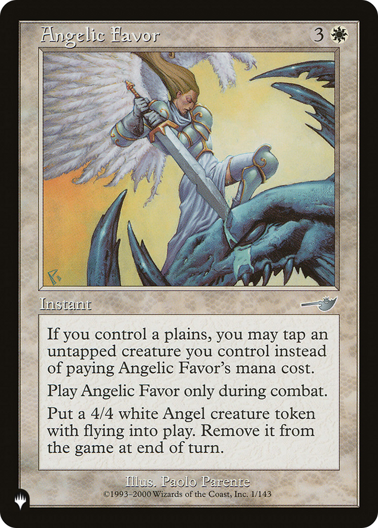 Angelic Favor [The List] | Odin's Place