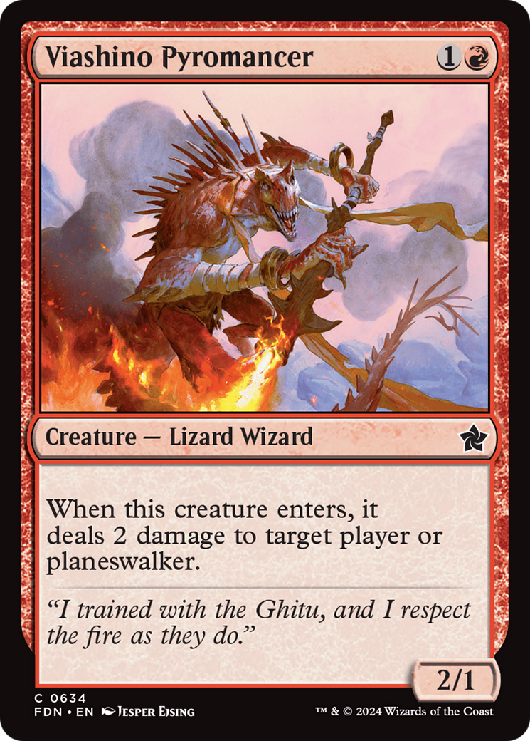 Viashino Pyromancer [Foundations] | Odin's Place