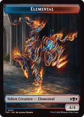 Elemental (0027) // Monk Double-Sided Token [Tarkir: Dragonstorm Commander Tokens] | Odin's Place