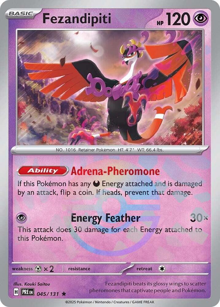 Fezandipiti (045/131) (Poke Ball Pattern) [Scarlet & Violet: Prismatic Evolutions] | Odin's Place