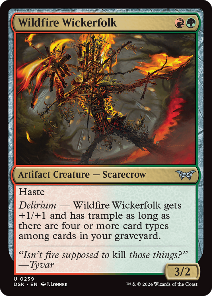 Wildfire Wickerfolk [Duskmourn: House of Horror] | Odin's Place