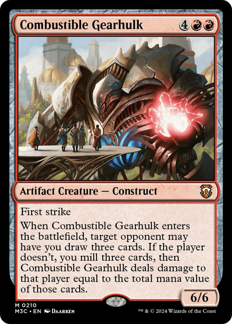 Combustible Gearhulk [Modern Horizons 3 Commander] | Odin's Place