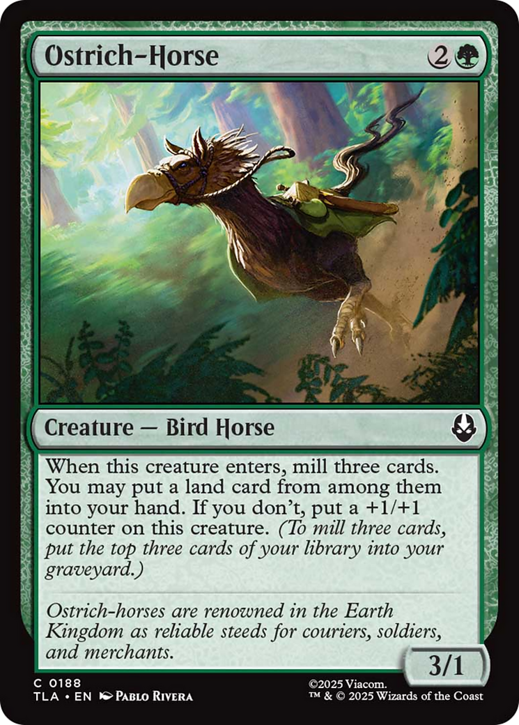 Ostrich-Horse [Avatar: The Last Airbender] | Odin's Place