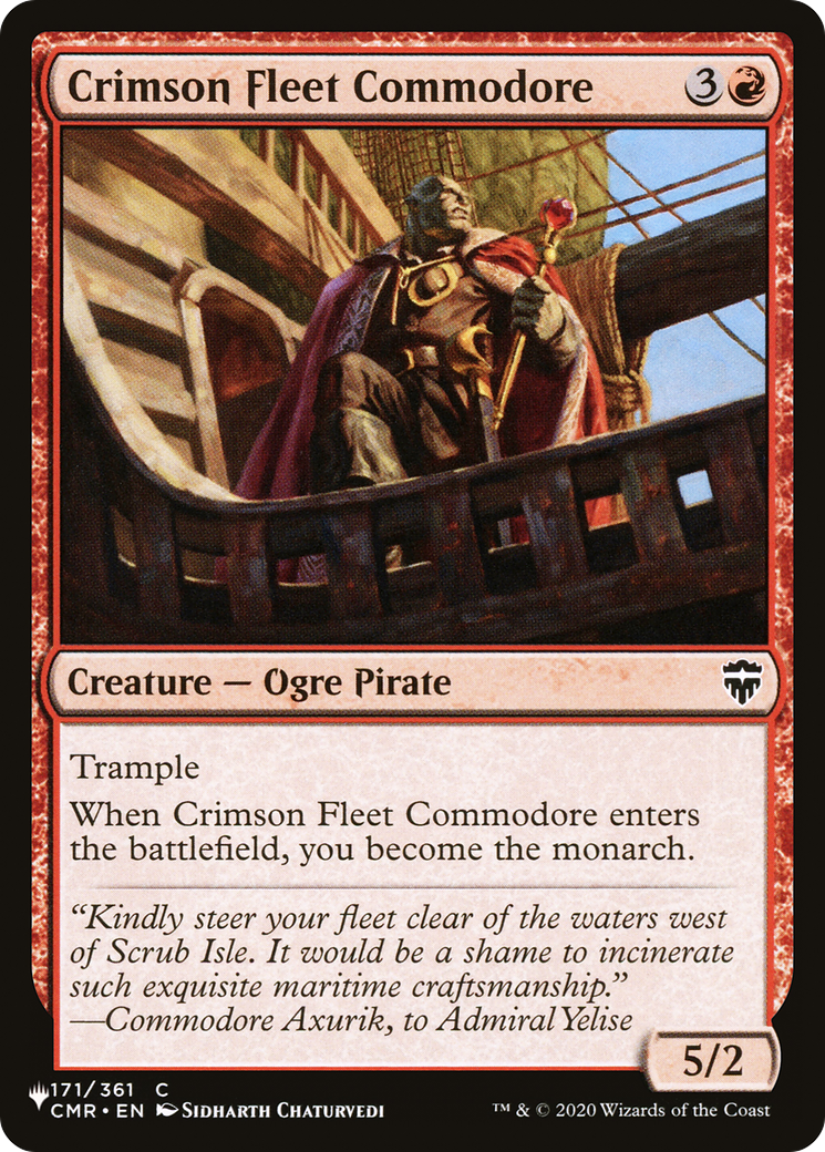 Crimson Fleet Commodore [The List] | Odin's Place