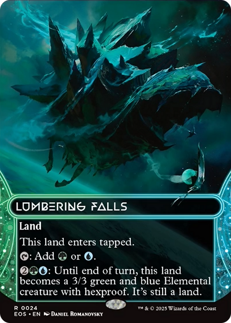 Lumbering Falls (0024) (Borderless) [Edge of Eternities: Stellar Sights] | Odin's Place