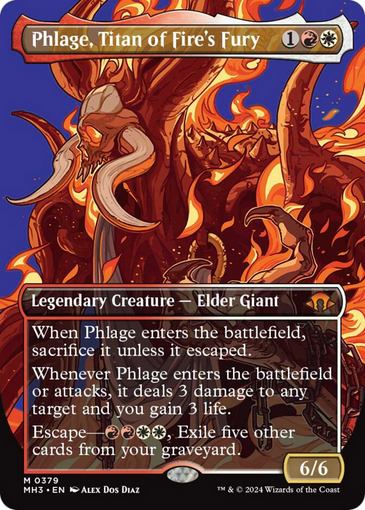 Phlage, Titan of Fire's Fury (Borderless) [Modern Horizons 3] | Odin's Place