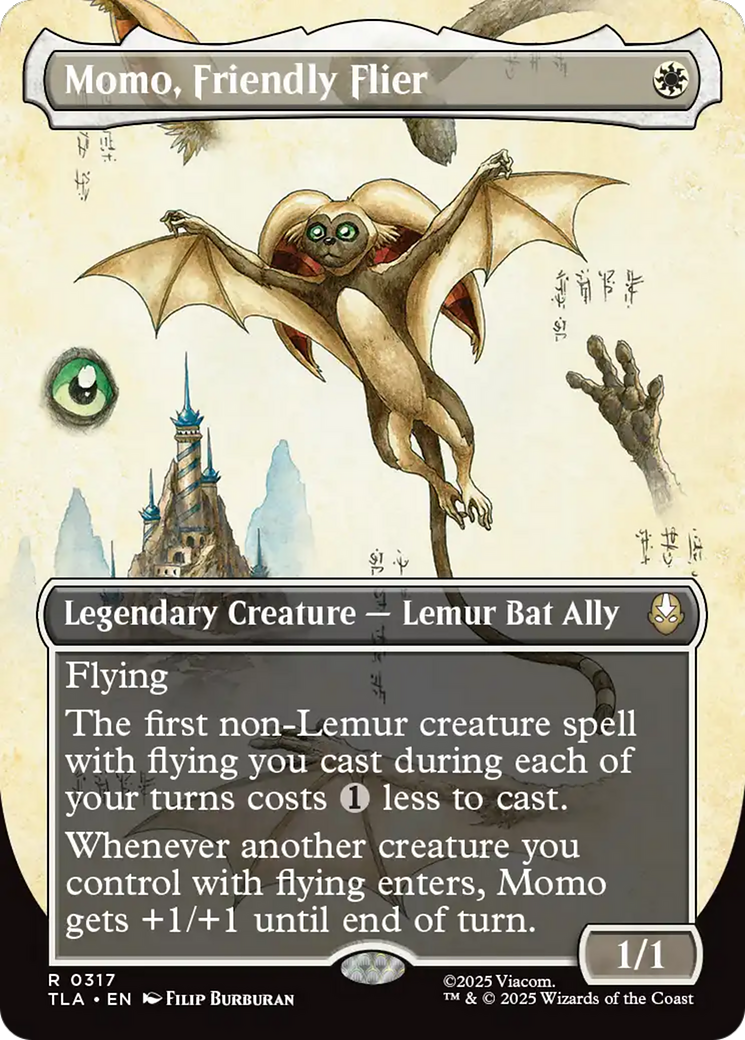 Momo, Friendly Flier (Borderless) [Avatar: The Last Airbender] | Odin's Place