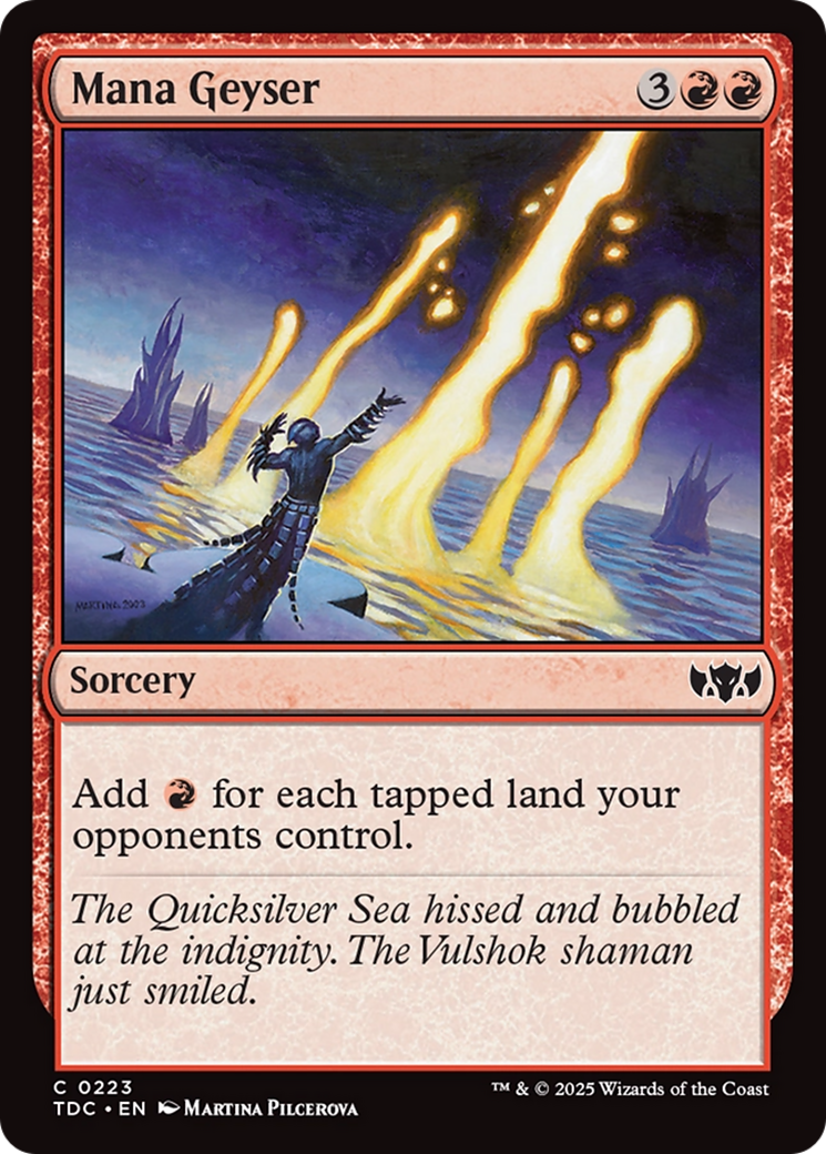 Mana Geyser [Tarkir: Dragonstorm Commander] | Odin's Place