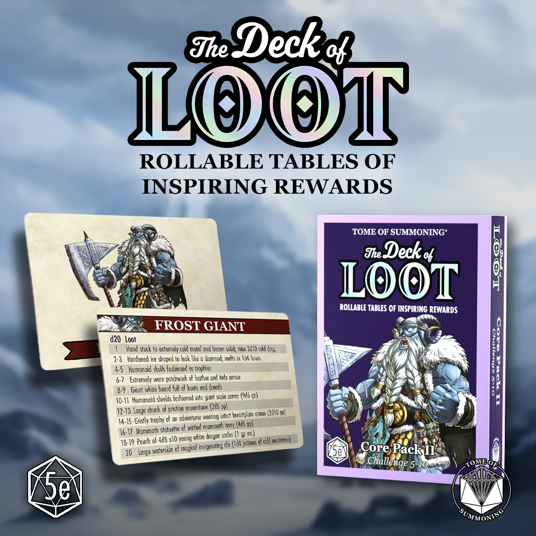 The Deck of Loot: Core Pack 2 - CR 5-10 | Odin's Place