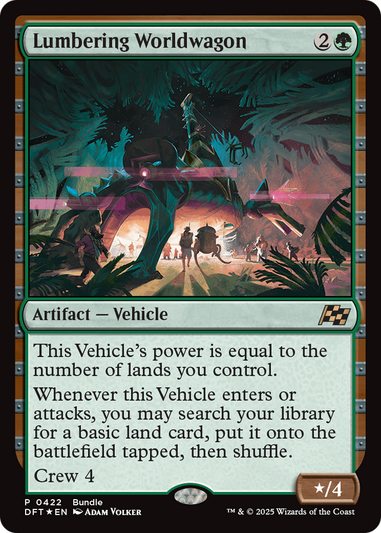 Lumbering Worldwagon (Bundle) [Aetherdrift Promos] | Odin's Place
