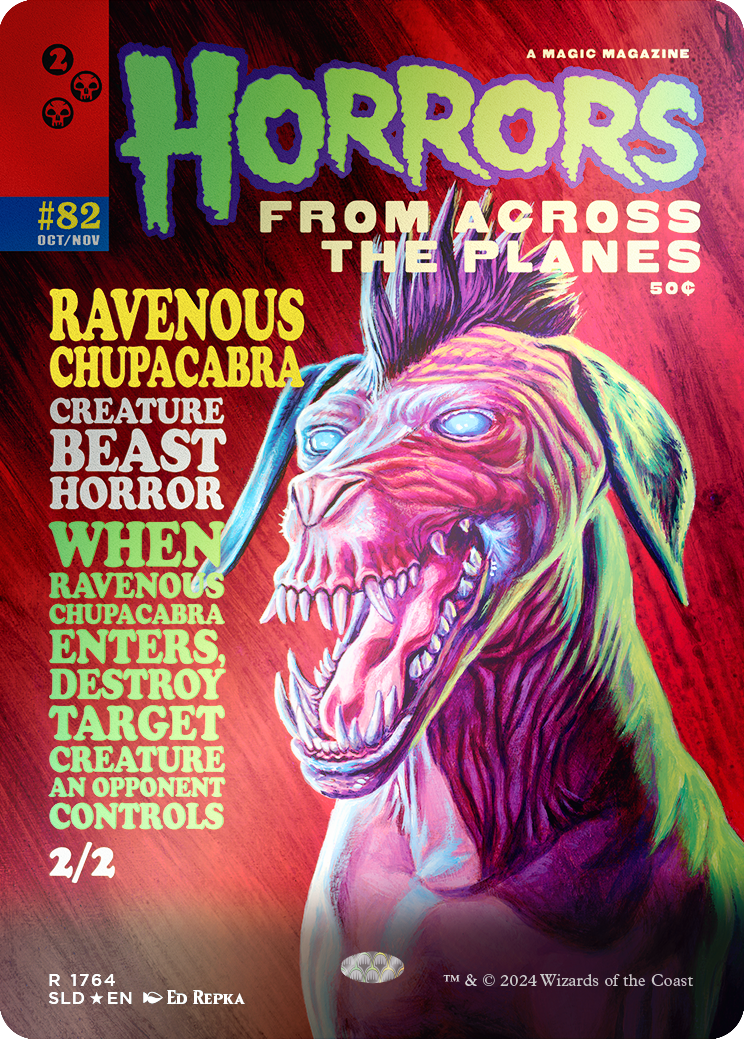 Ravenous Chupacabra (1764) (Rainbow Foil) [Secret Lair Drop Series] | Odin's Place