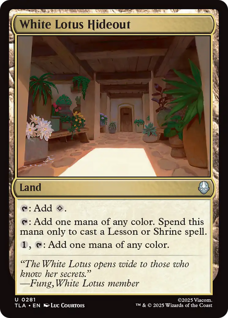 White Lotus Hideout [Avatar: The Last Airbender] | Odin's Place
