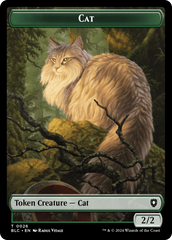 Elemental // Cat Double-Sided Token [Bloomburrow Commander Tokens] | Odin's Place