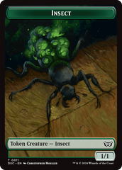 Insect (0011) // Ooze (0014) Double-Sided Token [Duskmourn: House of Horror Commander Tokens] | Odin's Place