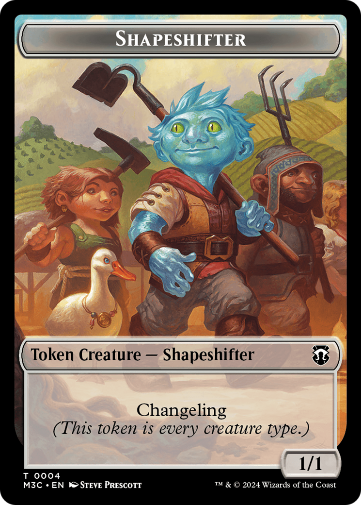 Shapeshifter (0004) // Copy Double-Sided Token [Modern Horizons 3 Commander Tokens] | Odin's Place