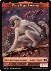 First Mate Ragavan // Treasure Double-Sided Token [Tarkir: Dragonstorm Commander Tokens] | Odin's Place