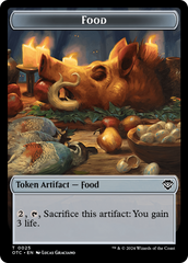 Assassin // Food Double-Sided Token [Outlaws of Thunder Junction Commander Tokens] | Odin's Place