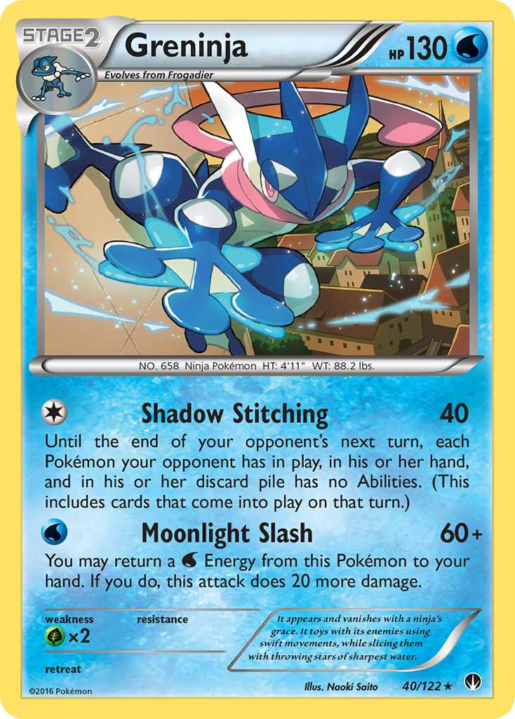Greninja (40/122) (League Promo 2nd Place) [XY: BREAKpoint] | Odin's Place