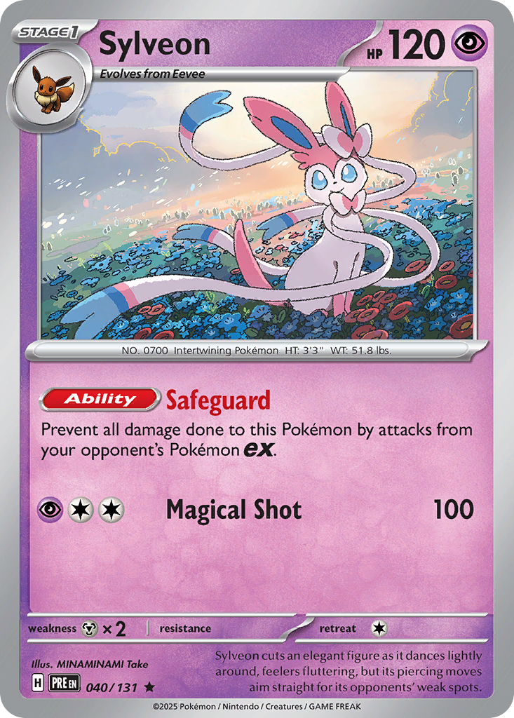 Sylveon (040/131) (Master Ball Pattern) [Scarlet & Violet: Prismatic Evolutions] | Odin's Place