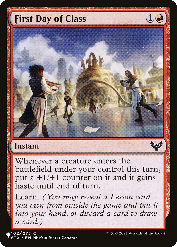 First Day of Class [The List] | Odin's Place