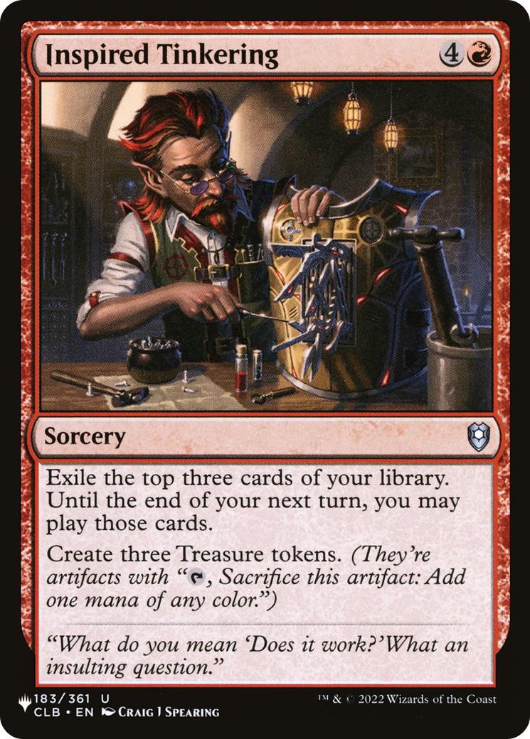 Inspired Tinkering [The List] | Odin's Place