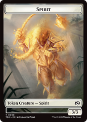 Spirit (0008) // Spirit (0009) Double-Sided Token [Tarkir: Dragonstorm Tokens] | Odin's Place