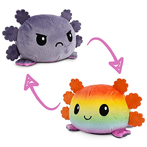 Plushiverse: Reversible Plushie 4in - Rainbow Prism Axolotl | Odin's Place