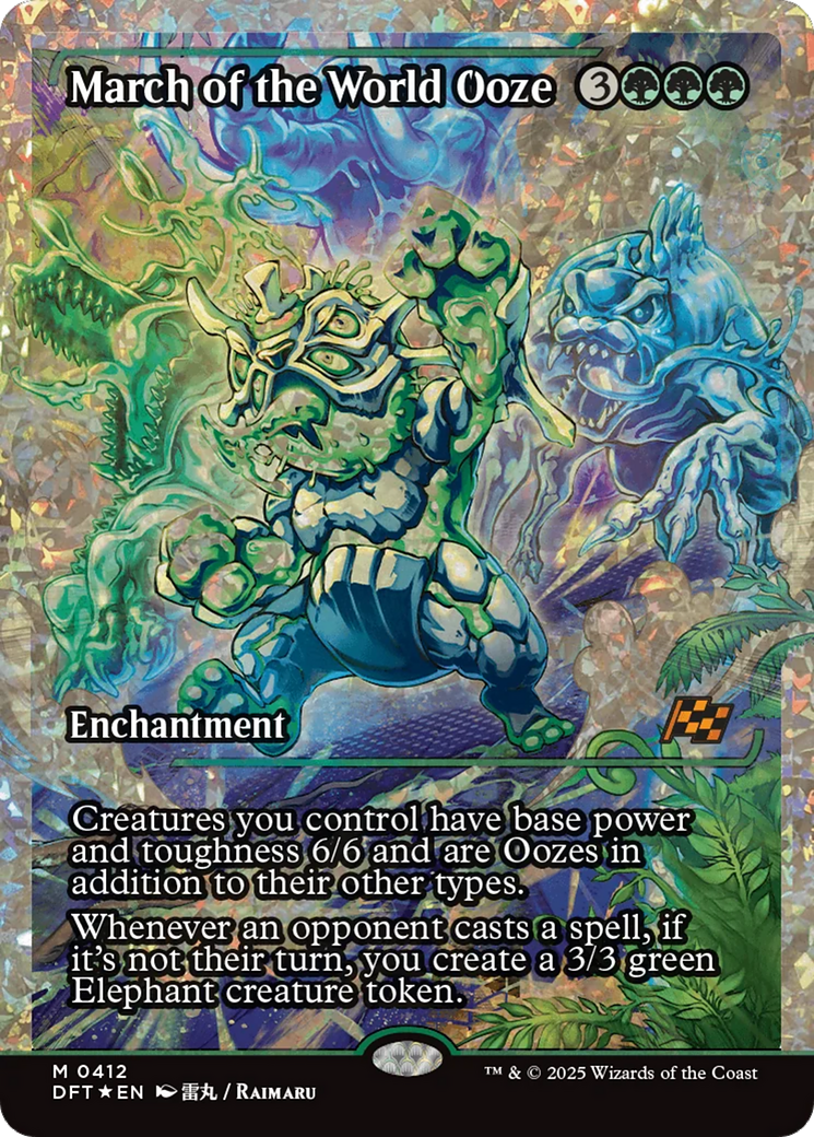 March of the World Ooze (Showcase) (Fracture Foil) [Aetherdrift] | Odin's Place