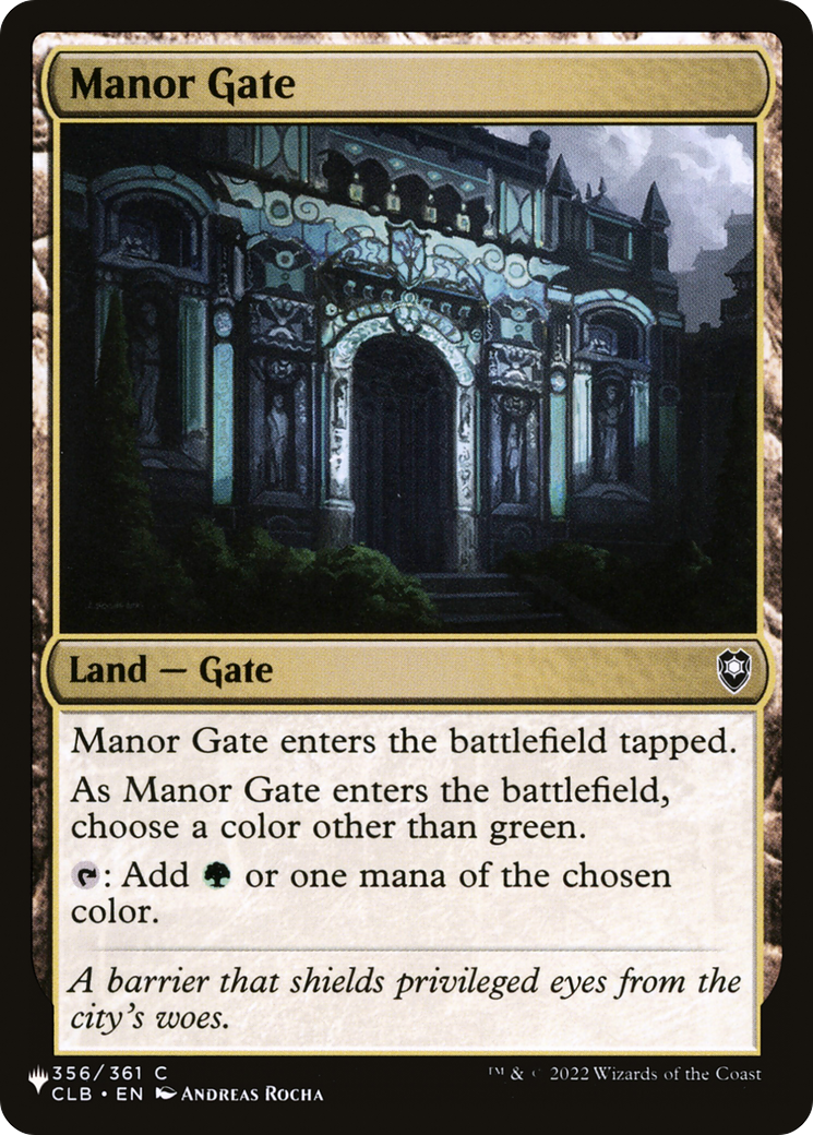 Manor Gate [The List] | Odin's Place