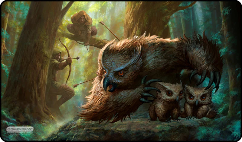 Gamermats Playmat: Feathery Refuge Stitched | Odin's Place
