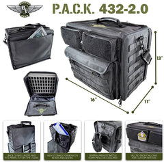 Battle Foam P.A.C.K. 432 2.0 Molle Horizontal with Magna Rack Slider Load Out | Odin's Place