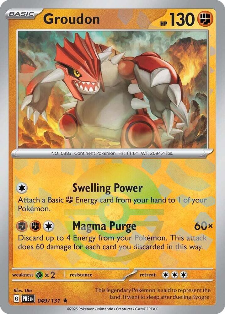 Groudon (049/131) (Poke Ball Pattern) [Scarlet & Violet: Prismatic Evolutions] | Odin's Place